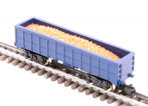 Offener Güterwagen dunkelblau